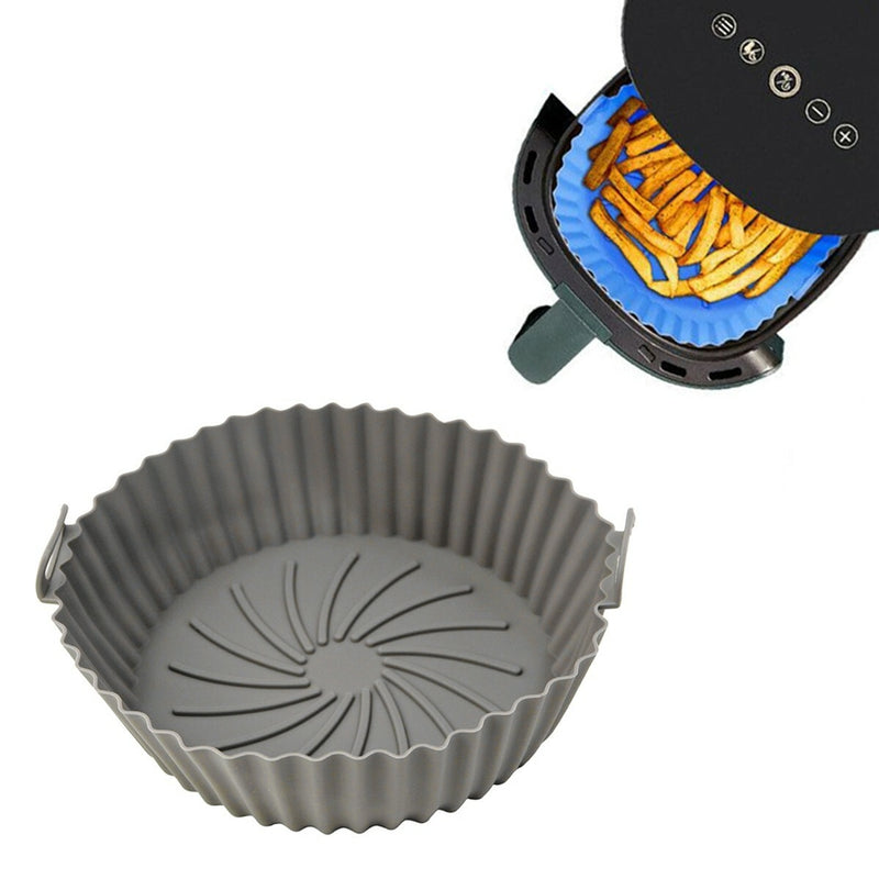 Forro Para Air Fryer De Silicone Forma Reutilizável Antiaderente